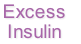 Excess 
Insulin
