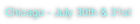 Chicago - July 30th & 31st