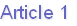 Article 1