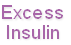 Excess
Insulin