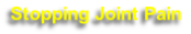 Stopping Joint Pain